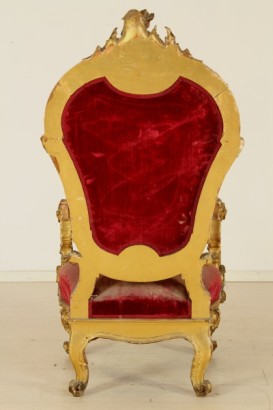 antigüedades, sillas de trono y sillones, Doran trono
