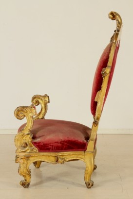 antigüedades, sillas de trono y sillones, Doran trono