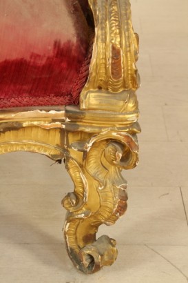 antigüedades, sillas de trono y sillones, Doran trono