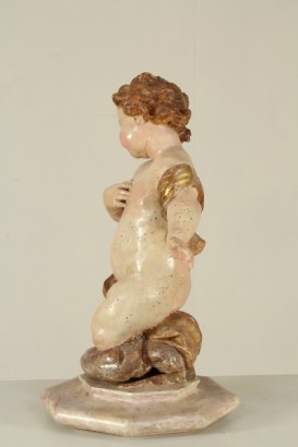 arte, arte antica, putto, XVII secolo, 1600, legno policromo, statua, scultura