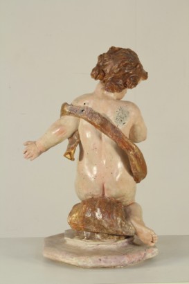 arte, arte antica, putto, XVII secolo, 1600, legno policromo, statua, scultura