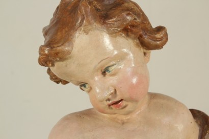 arte, arte antica, putto, XVII secolo, 1600, legno policromo, statua, sculturaarte, arte antica, putto, XVII secolo, 1600, legno policromo, statua, scultura