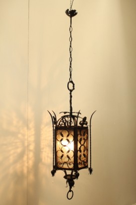 Lanterna Sospensione in ferro battuto, bottega 900, illuminazione, lanterna, lanterna in ferro