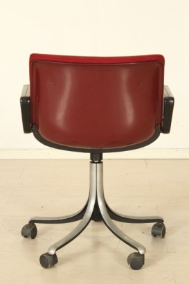 Sedia Tecno, modernariato, sedie, sedia da ufficio, plastica, sedia girevole, metallo, alluminio, #modernariato, #sedie