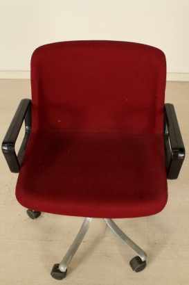 Silla tecno, modernismo, sillas, silla de la oficina, silla giratoria, plástico, metal, aluminio, #modernariato, #sedie