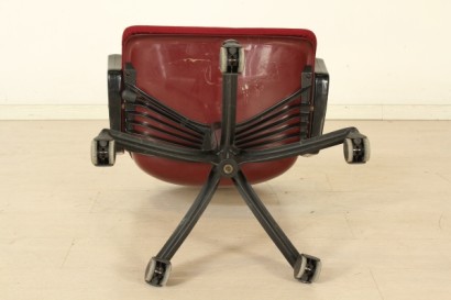 Silla tecno, modernismo, sillas, silla de la oficina, silla giratoria, plástico, metal, aluminio, #modernariato, #sedie