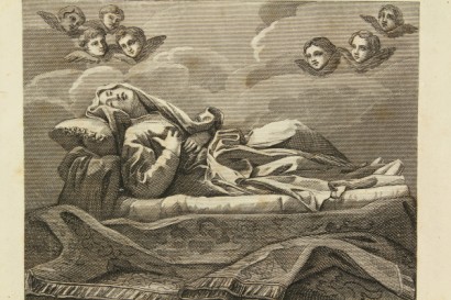 Achille Parboni_16063 arte 800, Achille Parboni, incisioni di Achille Parboni, incisioni del XIX secolo, stampe del XIX secolo, beata Ludovica Albertoni