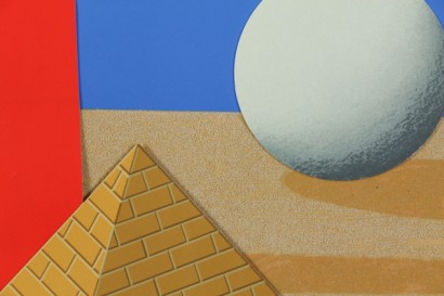 arte contemporanea, Lucio Del Pezzo, multiplo di Lucio Del Pezzo, Del Pezzo