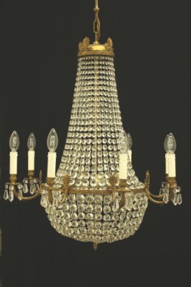 Lampadario mongolfiera, candele, 8 candele, mongolfiera, #antiquariato, #lampadari