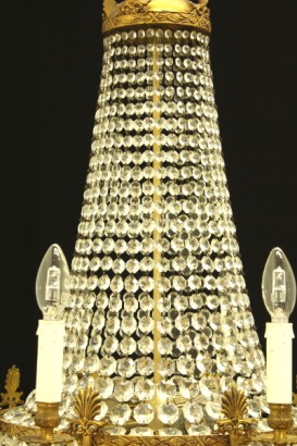 Lampadario mongolfiera, candele, 8 candele, mongolfiera, #antiquariato, #lampadari