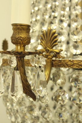 Lampadario mongolfiera, candele, 8 candele, mongolfiera, #antiquariato, #lampadari