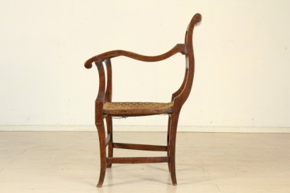 Stuhl, Seil, Mossi Pfosten, Dekoration, Polychromie, #antiquariato, #sedie