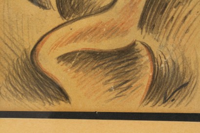 900 art, Lucio Venna 1897 1974, talking Letters R, erre, Futurism, pencils on paper, the period of the wild, maccari and friends