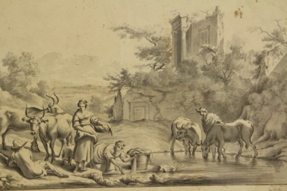 Washerwomen at the river