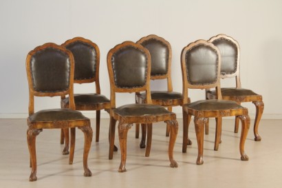 Sala completa in stile Chippendale