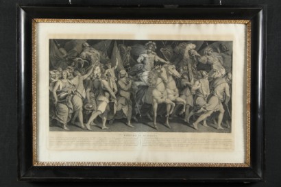 antique peinture, triomphe de Scipion, Pierino Del Vaga