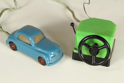 Década de 1950, década de 1950, siglo XX, modelo, Fiat Topolino, Domo, automóvil de Bolonia, automóvil de juguete con cable, #modernariat, #objects, # {* $ 0 $ *}