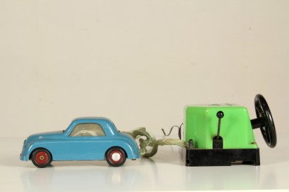 Década de 1950, década de 1950, siglo XX, modelo, Fiat Topolino, Domo, automóvil de Bolonia, automóvil de juguete impulsado por cable, #modernariat, #objects, # {* $ 0 $ *}