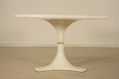 tavolo, Kartell, rotondo, vetro resina, metallo, anni 60, anna castelli, ignazio gardella, #modernariato, #tavoli, #dimanoinmano