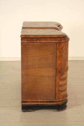 radio, tocadiscos, espejo, art deco, 900, hecho en Italia, nuez, Burr, #bottega, #artdecò, #dimanoinmano