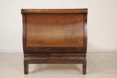 Bett, Boot, Walnuss, 800, hergestellt in Italien, #antiquariato, #letti, #dimanoinmano