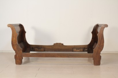 Bett, Boot, Walnuss, 800, hergestellt in Italien, #antiquariato, #letti, #dimanoinmano