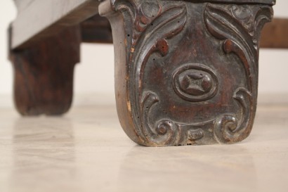 Bett, Boot, Walnuss, 800, hergestellt in Italien, #antiquariato, #letti, #dimanoinmano