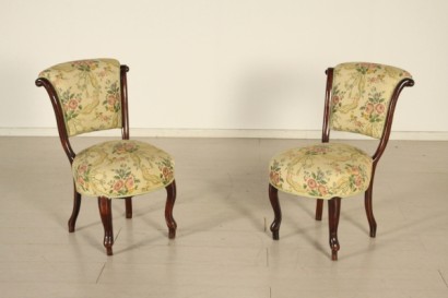 Coppia di sedie imbottite