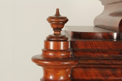 antiguo secretaire, secretaire, carga de muelles y caoba y caoba, la segunda mitad del siglo XIX, en estilo Biedermeier, desde austria