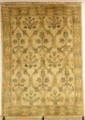 alfombras, antigüedades, jaipur, lana, algodón, grande, #antiquariato, node #tappeti