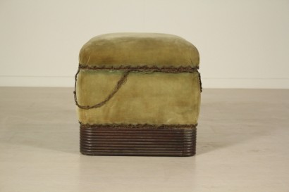 SP., Puff, Füllung, Walnuss, Art Deco, 900, hergestellt in Italien, #bottega, #artdecò, #dimanoinmano