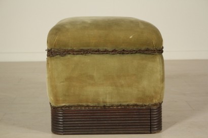 SP., Puff, Füllung, Walnuss, Art Deco, 900, hergestellt in Italien, #bottega, #artdecò, #dimanoinmano