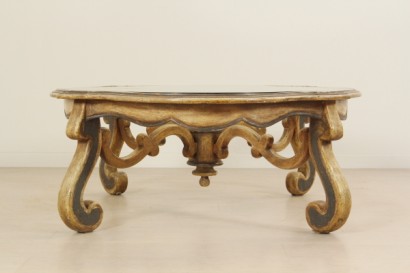 Couchtisch, Glas, lackiertes Holz, 900, 1900, hergestellt in Italien, #bottega, #mobiliinstile, #dimanoinmano
