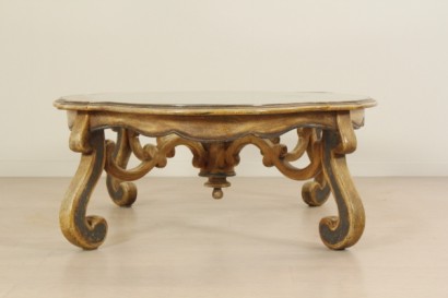 Couchtisch, Glas, lackiertes Holz, 900, 1900, hergestellt in Italien, #bottega, #mobiliinstile, #dimanoinmano