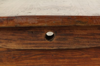 Tabelle, solide Elm, Walnuss, 800, 1800, hergestellt in Italien, #antiquariato, #tavolo, #dimanoinmano