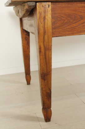 Tabelle, solide Elm, Walnuss, 800, 1800, hergestellt in Italien, #antiquariato, #tavolo, #dimanoinmano