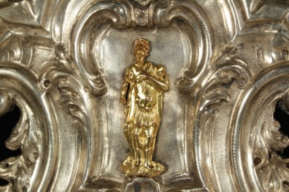 antiques, ornaments, mirrors and frames, cartagloria, embossed silver, decorations, swirls, rocaille, mid-18th century, 1750, 700, Italy, #antiquariato, #oggettistica, #dimanoinmano