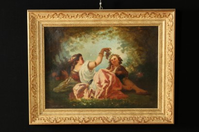Female figure with boy