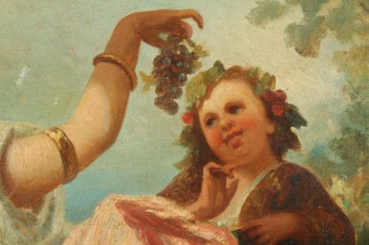 nineteenth-century art, 19th century, 800, 1800, oil paintings, oil on canvas, and young female figure, #arte, #ottocento, #dimanoinmano