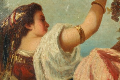nineteenth-century art, 19th century, 800, 1800, oil paintings, oil on canvas, and young female figure, #arte, #ottocento, #dimanoinmano