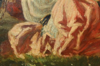 nineteenth-century art, 19th century, 800, 1800, oil paintings, oil on canvas, and young female figure, #arte, #ottocento, #dimanoinmano