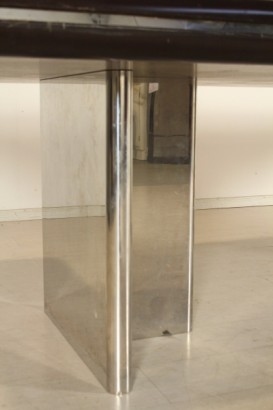 Hans von Klier, mesa, madera, acero, contrachapado, palisandro, década de 1970, made in Italy, #modern, #tables, # {* $ 0 $ *}