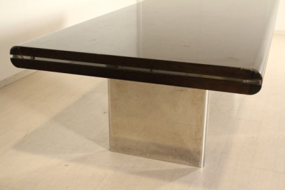 Hans von Klier, mesa, madera, acero, contrachapado, palisandro, década de 1970, made in Italy, #modern, #tables, # {* $ 0 $ *}
