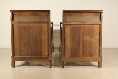 Bett, Walnuss-Reich, reich, 800, 1800, Nussbaum, hergestellt in Italien, #antiquariato, #letti, #dimanoinmano