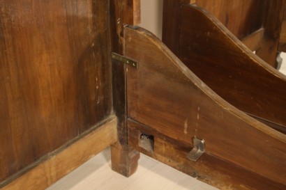 Bett, Walnuss-Reich, reich, 800, 1800, Nussbaum, hergestellt in Italien, #antiquariato, #letti, #dimanoinmano