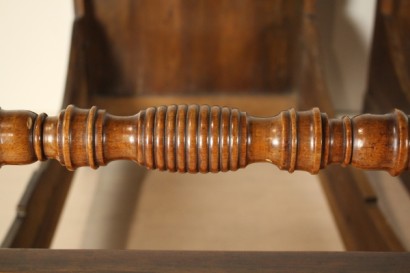 Bett, Walnuss-Reich, reich, 800, 1800, Nussbaum, hergestellt in Italien, #antiquariato, #letti, #dimanoinmano