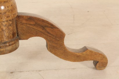 Couchtisch, rund, St. Georg, den Drachen, Ulme, Nussbaum, 800, Rolo, Emilia, hergestellt in Italien, #antiquariato, #tavolini, #dimanoinmano