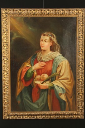 art, 19th century art, 19th century, 800, oil paintings, oil on canvas, santa agata, tearing breasts, quintian, catania, palermo, Sicily, #dimanoinmano, #arte, #ottocento