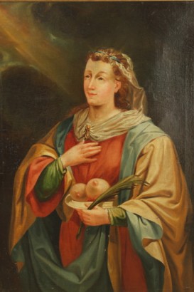 art, 19th century art, 19th century, 800, oil paintings, oil on canvas, santa agata, tearing breasts, quintian, catania, palermo, Sicily, #dimanoinmano, #arte, #ottocento