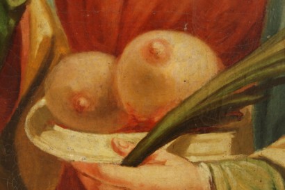 art, 19th century art, 19th century, 800, oil paintings, oil on canvas, santa agata, tearing breasts, quintian, catania, palermo, Sicily, #dimanoinmano, #arte, #ottocento